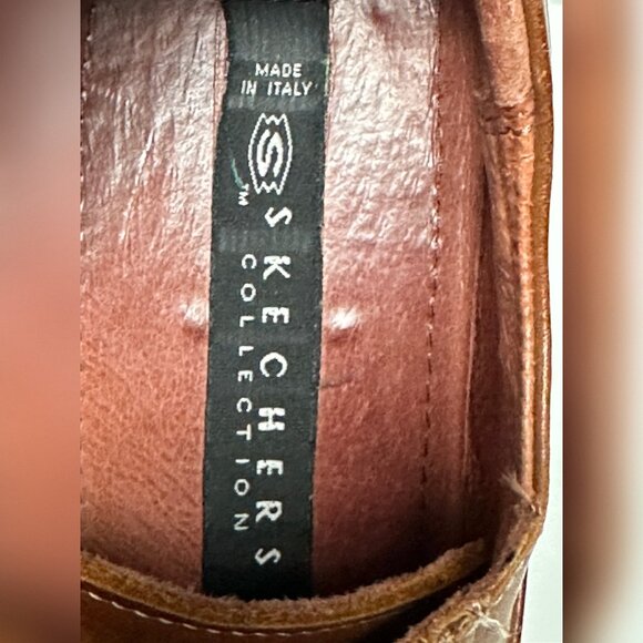 Men’s Skechers Made in Italy Leather Oxfords — Brown — Size 10M - Picture 9 of 13